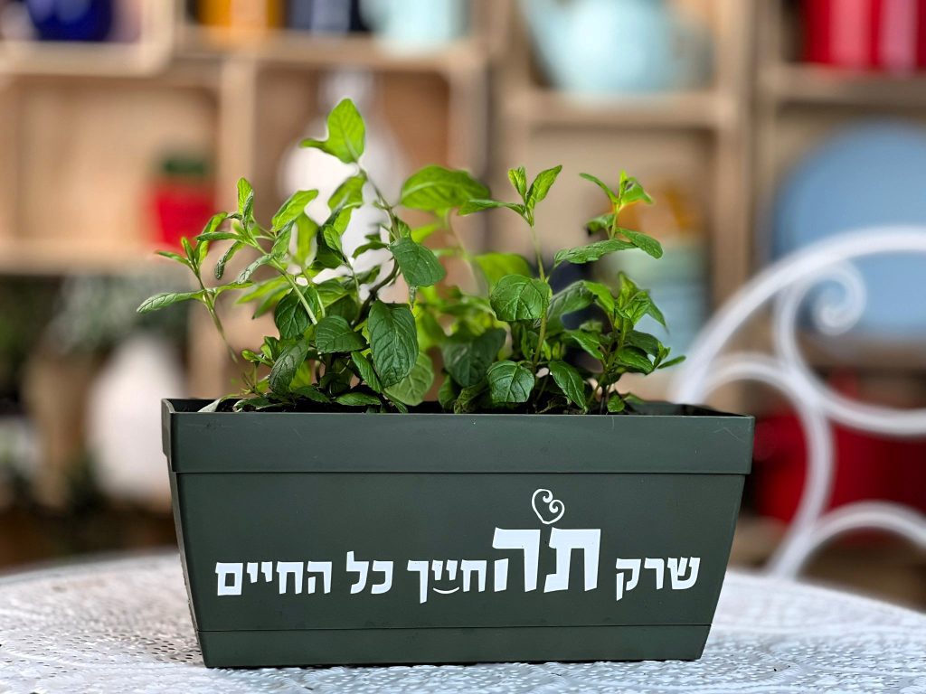 האדנית שתגרום לכל אחד ואחת לחייך:)  אדניות ממותגות חיוך