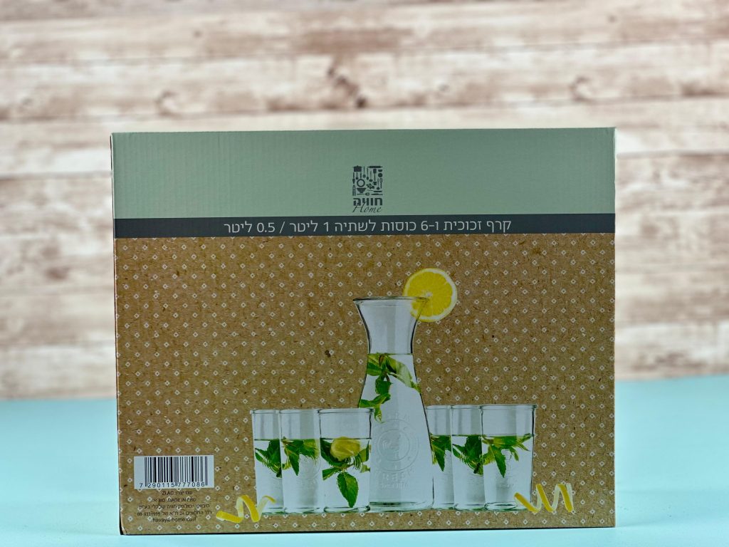קנקן עם 6 כוסות
